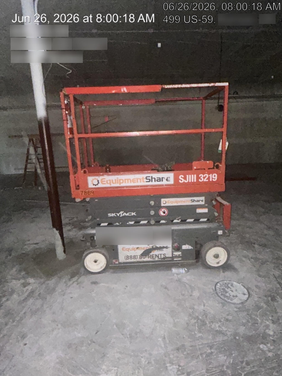 2018 Skyjack SJIII-3219 Skyjack SJIII3219 Scissor Lift w/Trojan Batteries