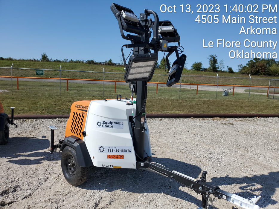 2023 Generac MLT2 Diesel, Flex Switch 120V Input, Powerzone Controller, (4) 320W LED Lights, 4kW Generator, 39.9 Gal Fuel Tank, 2" Ball, T3