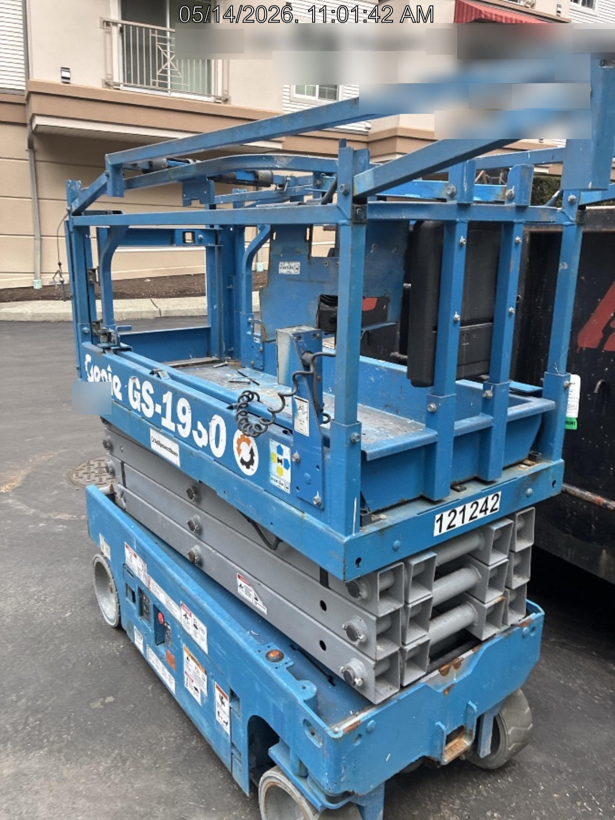 2020 Genie GS-1930 Solid Non Marking Tires, Beacon, Folding rails with half height swing gate, Telematics