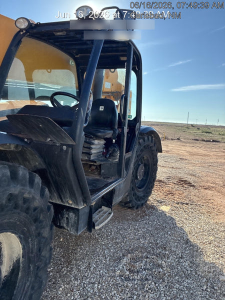 2019 JCB 510-56 Open ROPS, 74 HP, Solid Tires, Worklights, Beacon, Aux Hydraulics, Lifting Eye w/60" Carriage/60" Forks