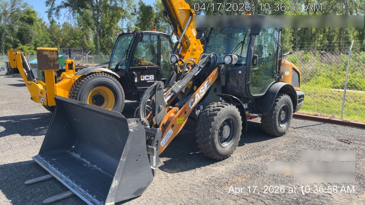 2023 Case 121F Cab, Tool carrier boom, Std speed, Professional package, Limited slip Diff, AC w/heater, Radio w/speakers, Air seat, 335/80 R18 SPT9 L2 Dunlap tires, Creep speed, Hyd SSL Std hyd aux compactible coupler, Auto ride control, Joystick, Transport protection, Std weather package, LED 2 front and rear lights