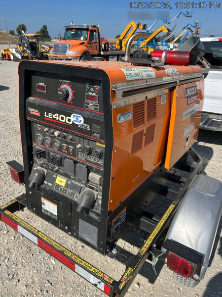 2022 Lincoln Electric LE400 Kubota V1505, Trlr, Cable Rack, Light Kit, ES Decals, T3