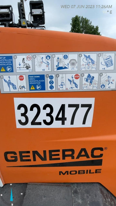 2023 Generac MLT2 Diesel, Flex Switch 120V Input, Powerzone Controller, (4) 320W LED Lights, 4kW Generator, 39.9 Gal Fuel Tank, 2" Ball, T3