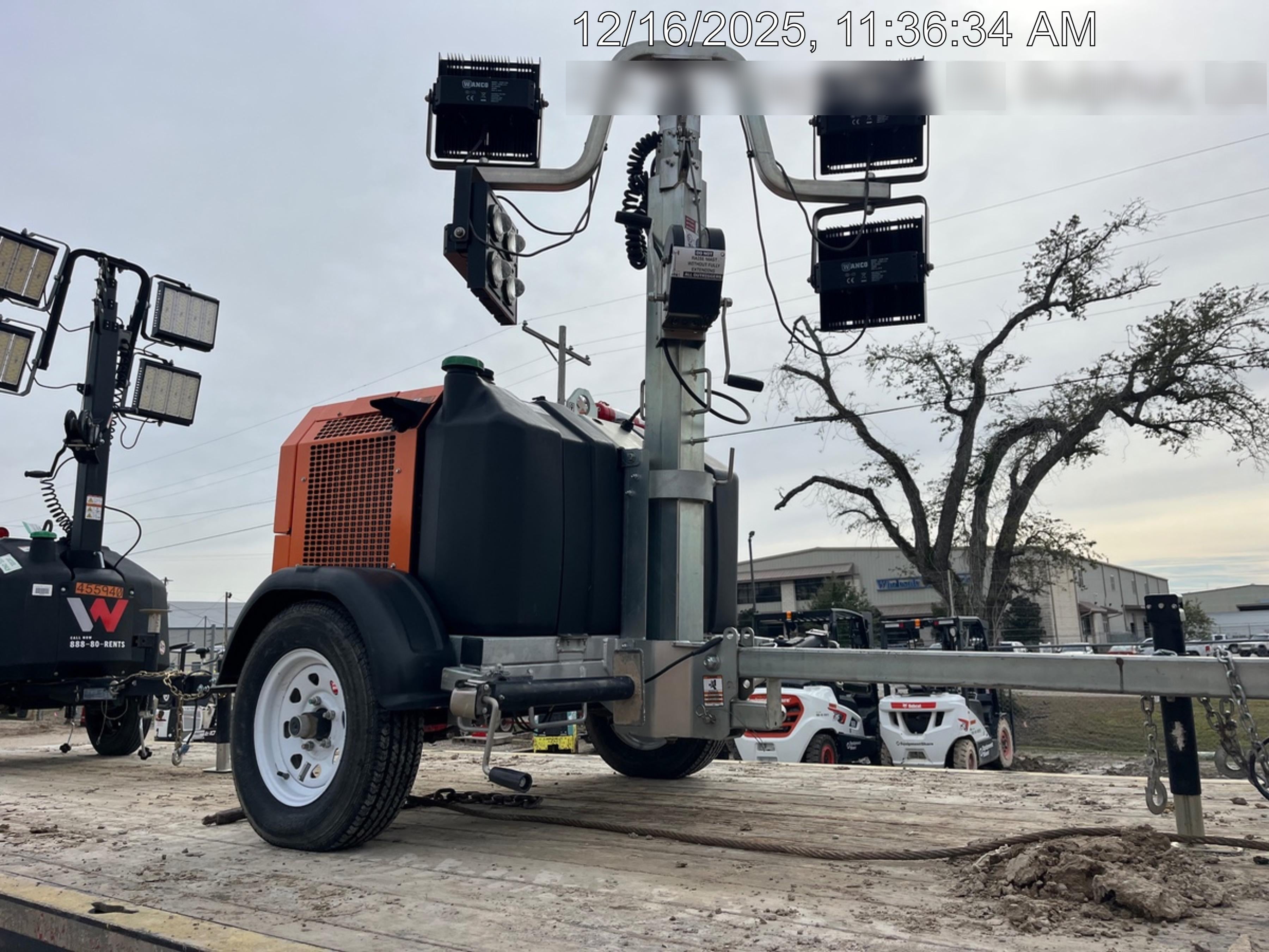 2024 Wanco WLTT-4MM4K Diesel, Deep Sea Controller, Shore Power Plug, Auto Start, (4) 350W LED Floodlights, 4kW Generator, 60 Gal Fuel Tank, 2" Ball, T3