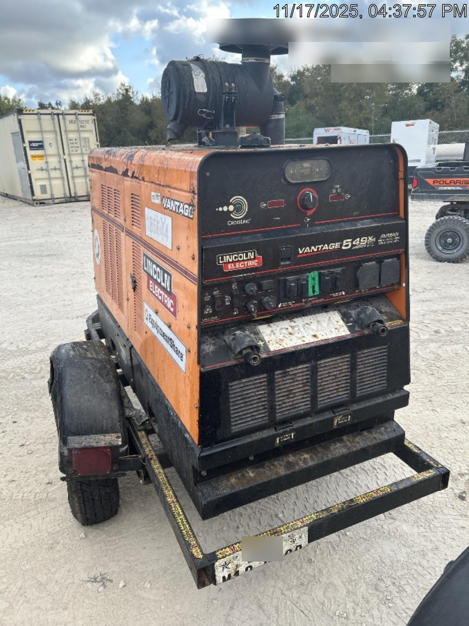 2021 Lincoln Electric Vantage 549X Ready Pak 3, ORANGE (includes trailer, cable rack, fender light kit)