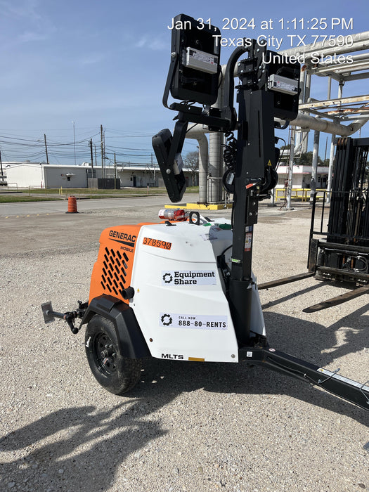 2023 Generac MLT2 Diesel, Flex Switch 120V Input, Powerzone Controller, 
(4) 320W LED Lights, 4kW Generator, 39.9 Gal Fuel Tank, 2" Ball, T3