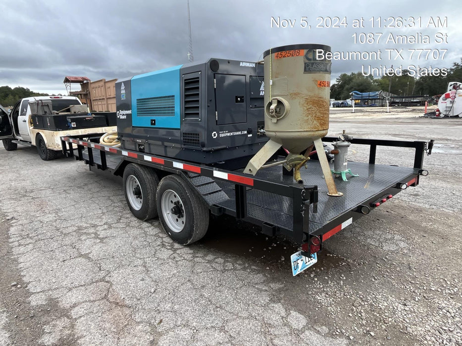 2024 TEXAS PRIDE TRAILERS 18'-20' Lowboy Sand Blasting Unit