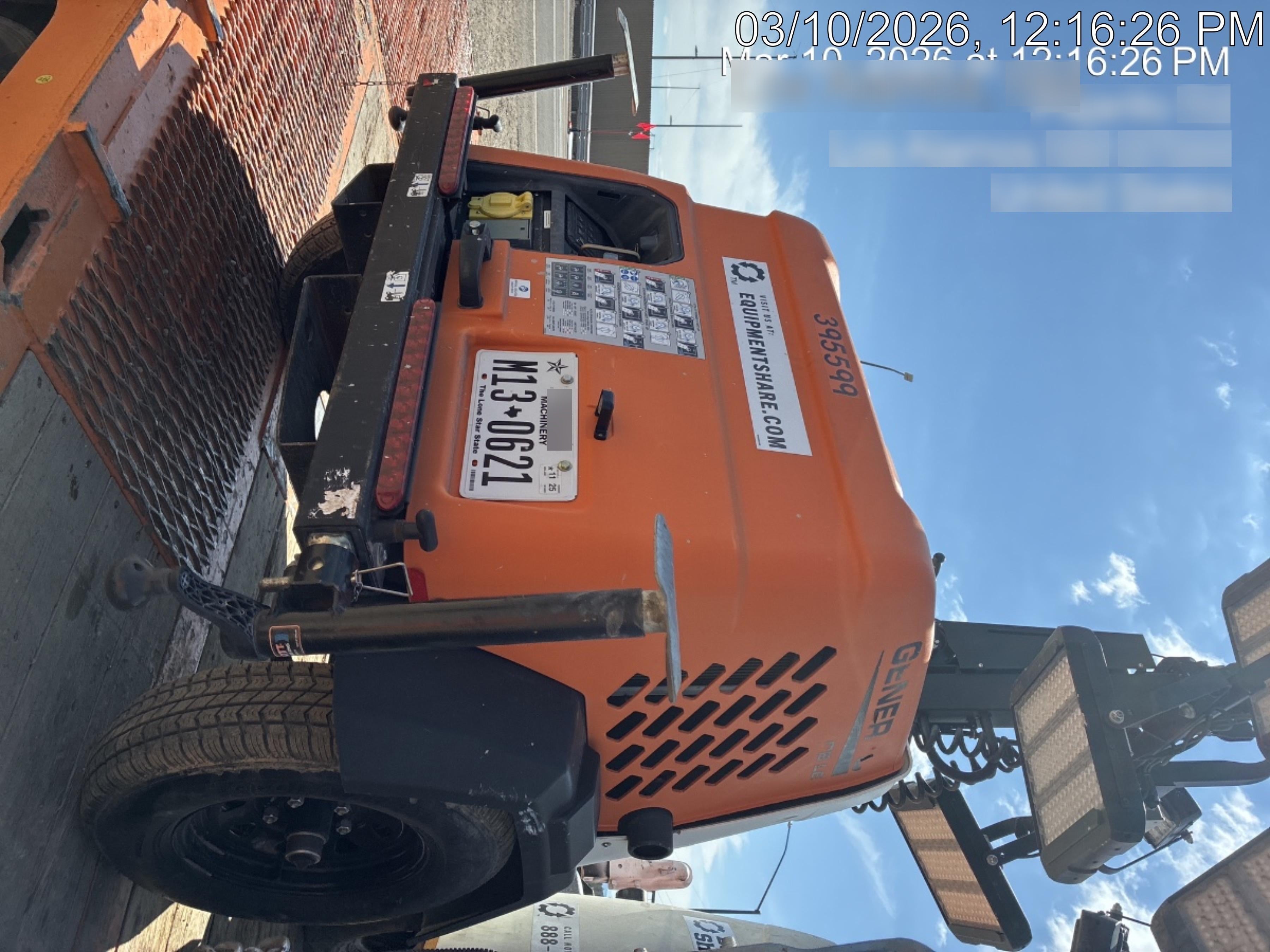 2024 Generac MLT2 Diesel, Flex Switch 120V Input, Powerzone Controller, 
(4) 320W LED Lights, 4kW Generator, 39.9 Gal Fuel Tank, 2" Ball, T3