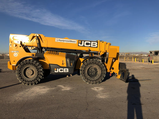 2020 JCB 510-56 Canopy, 74 HP, Solid Tires, STD Worklight, Beacon, Aux Hydraulics, Lifting Eye, Back up Alarm w/66" Carriage/60" Forks