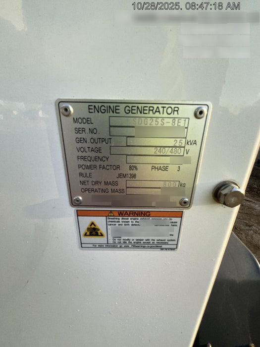 2021 AIRMAN SDG25S-8E1