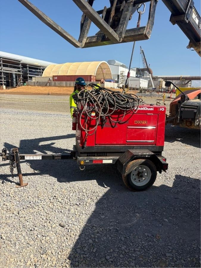 2024 Shindaiwa DGW400MDL Kubota D902 Engine, 23 HP, Dual Op Welder, Wire, Arc, Droop Stick, Tig, and CC Stick Functionality, Simulphase, 3 Phase and 1 Phase Gen Output, Single Axle NB Trlr, Slr Trckl Chrg 12V 12W, Fire Ext