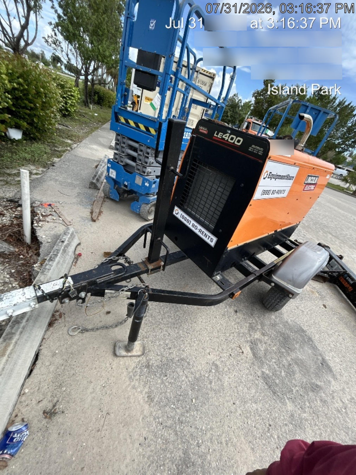 2022 Lincoln Electric LE400 Kubota V1505, Trlr, Cable Rack, Light Kit, ES Decals, T3