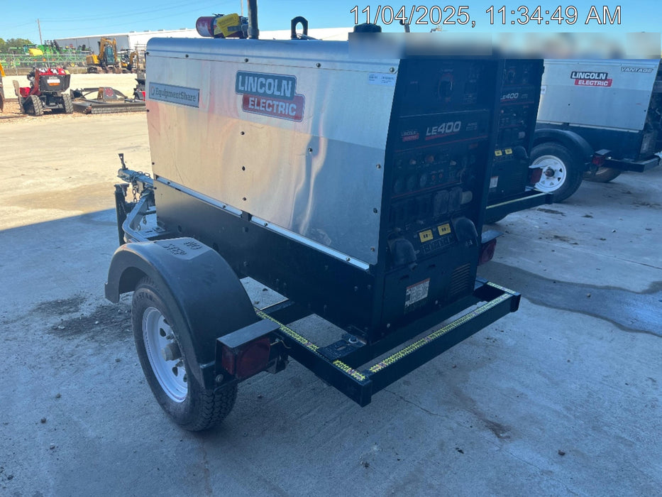 2025 Lincoln Electric LE400 Diesel, Kubota V1505, 22 HP, Trlr, Cable Rack, Light Kit, ES Decals, T3