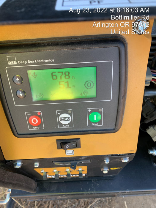 Allmand NLV3GR (4) LED Light Fixture 350W, 23' Vertical Mast, 3kW Prime, Towable, Deep Sea L401, Leveling Jacks, Yanmar T4F 5.8hp