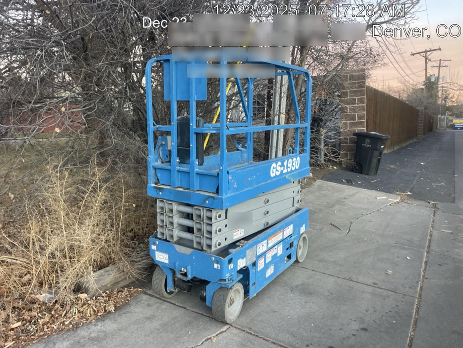 2018 Genie GS-1930 Genie GS-1930 w/Fixed Rail, Chain Entry