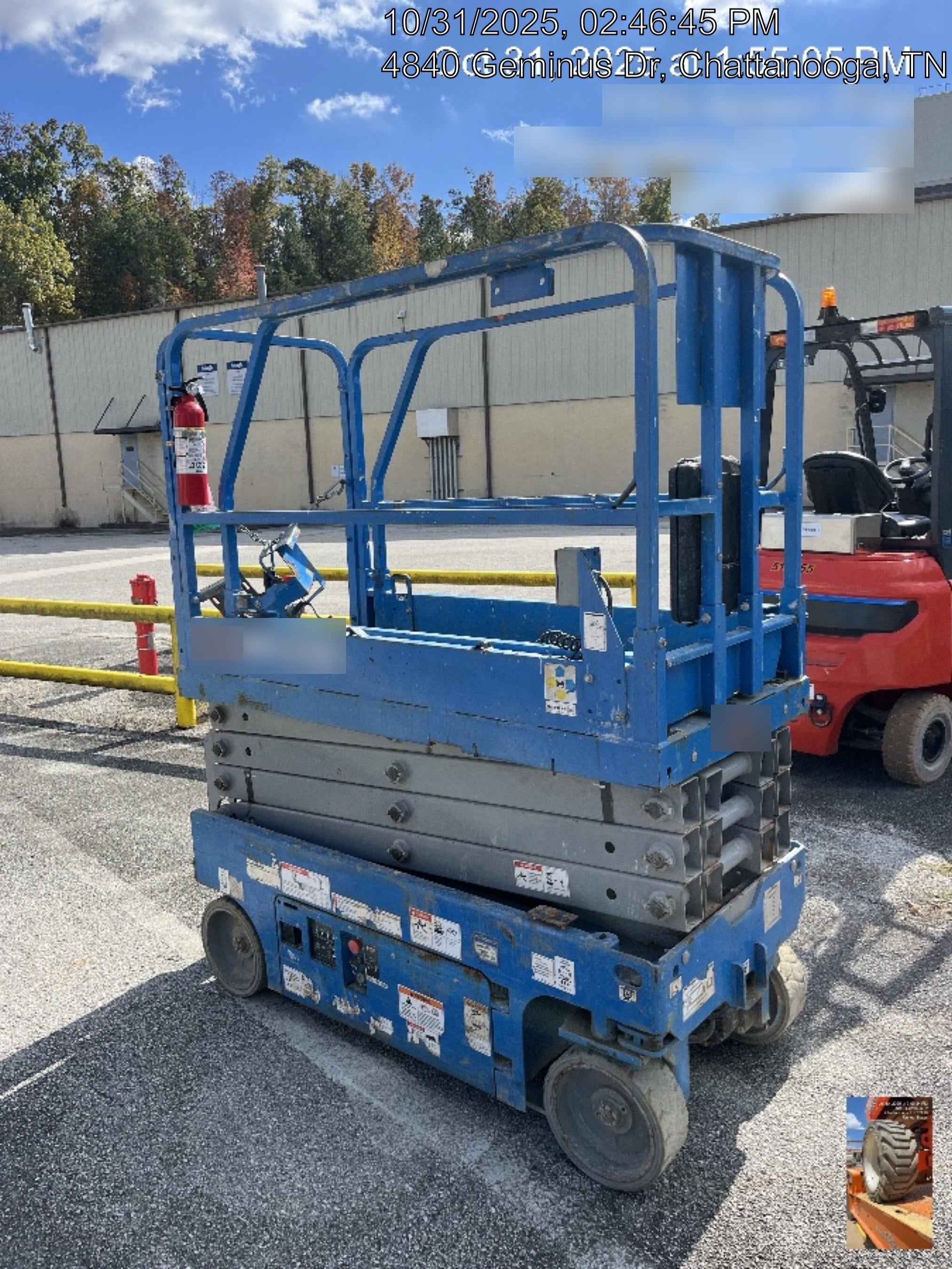 2019 Genie GS-1930 Fixed Rails with Chain Entry