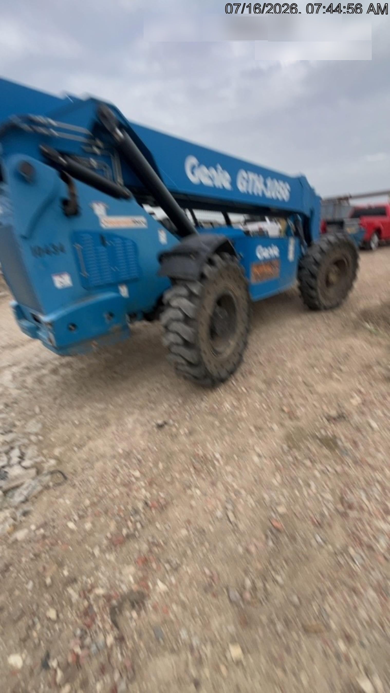 2018 Genie GTH-1056 Genie GTH-1056 w/Open ROPS, Solid Tires, Work Light/Beacon, 60" Carriage and Forks