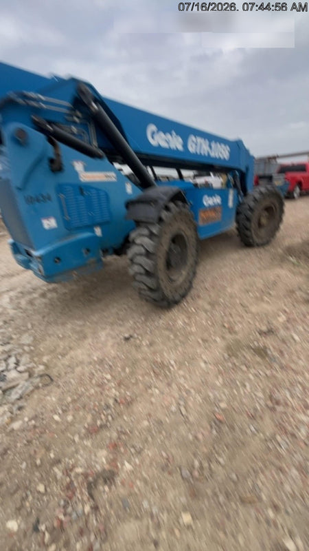 2018 Genie GTH-1056 Genie GTH-1056 w/Open ROPS, Solid Tires, Work Light/Beacon, 60" Carriage and Forks