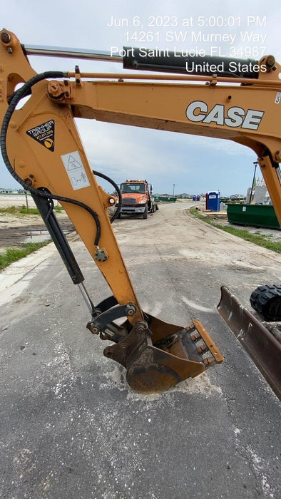 2018 Case CX37C ROPS, LONG ARM, RUBBER TRACKS, AUX HYD