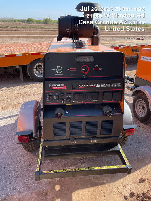 2023 Lincoln Electric Vantage 549X Crosslink Technology, Trailer Mounted, ES Decals, T3