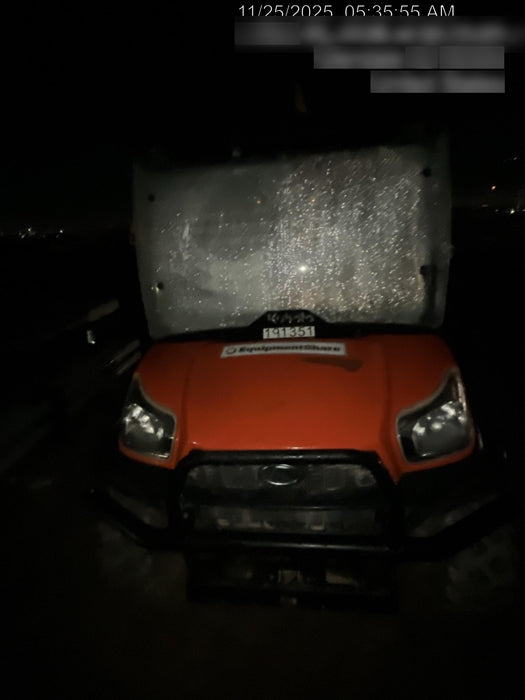 2021 Kubota RTV-X1140W-H Plastic Canopy, Windshield Acrylic Clear, LED Strobe Light, Wire Harness Kit, Back up Alarm