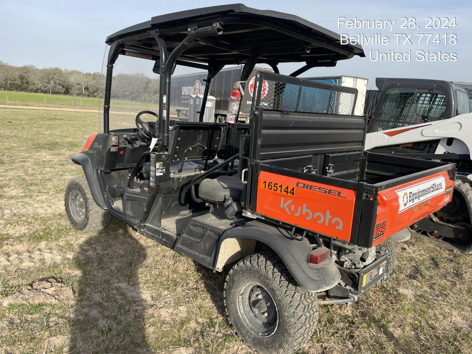 2021 Kubota RTV-X1140W-H Plastic Canopy, Windshield Acrylic Clear, LED Strobe Light, Wire Harness Kit, Back up Alarm