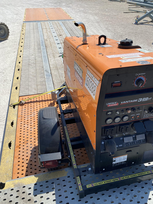 2021 Lincoln Electric Vantage 322 Vantage 322 Ready Pak 3 w/ Decals, ORANGE (includes trailer, cable rack, fender light kit) NO Telematics