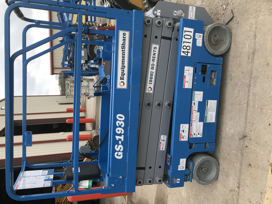 2019 Genie GS-1930 Fixed Rails with Chain Entry