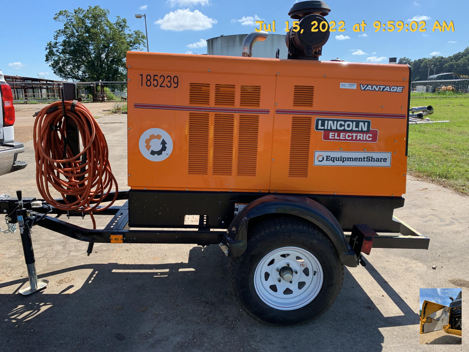 2021 Lincoln Electric Vantage 549X Ready Pak 3, ORANGE (includes trailer, cable rack, fender light kit)