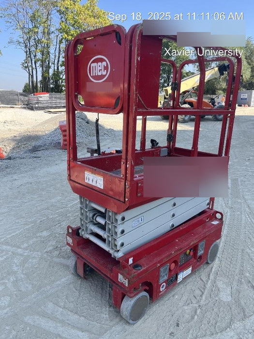 2017 MEC 1330SE 13' Scissor Lift w/Full 2 Year Extended Warranty