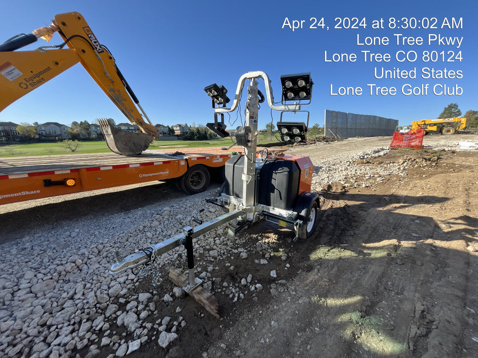 2023 Wanco WLTT-4MM4K Diesel, Deep Sea Controller, Shore Power Plug, Auto Start, (4) 350W LED Floodlights, 4kW Generator, 60 Gal Fuel Tank, 2" Ball, T3