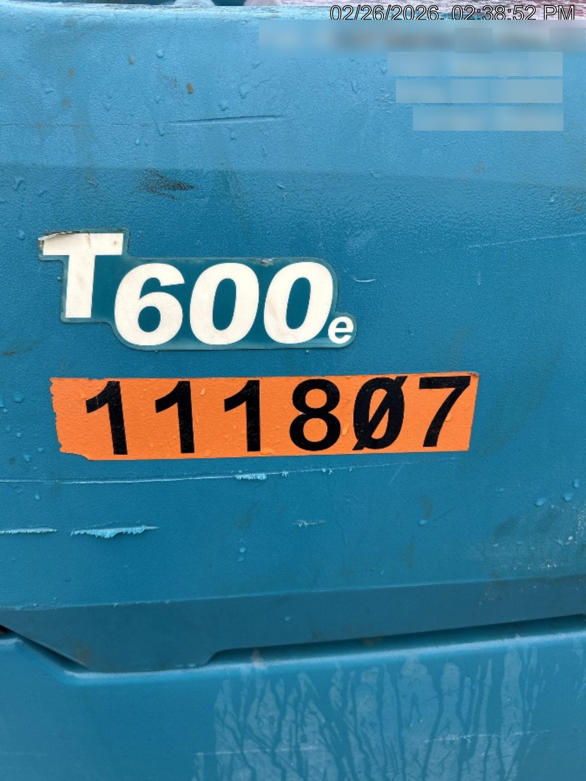 2020 TENNANT T600E