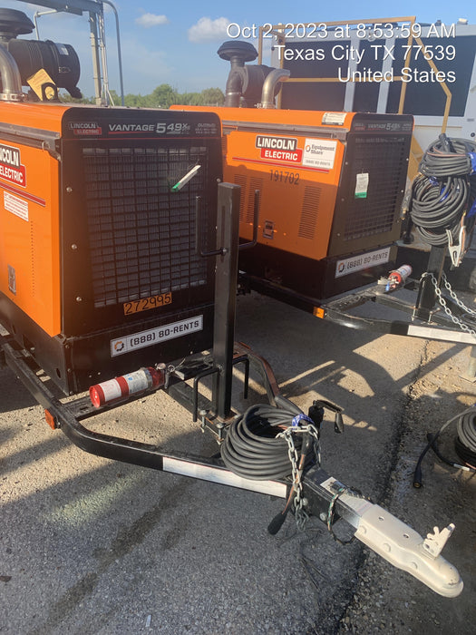 2022 Lincoln Electric Vantage 549X Crosslink Technology, Trailer Mounted, ES Decals, T3