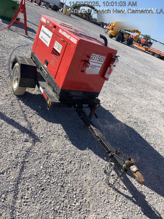 2022 Shindaiwa DGW400MDL Kubota D902 Engine, 23 HP, Dual Op Welder, Wire, Arc, Droop Stick, Tig, and CC Stick Functionality, Simulphase, 3 Phase and 1 Phase Gen Output, Single Axle NB Trlr, Slr Trckl Chrg 12V 12W, Fire Ext