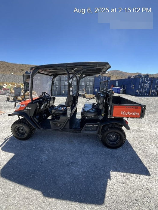 2022 Kubota RTV-X1140W-H Plastic Canopy, Windshield Acrylic Clear, LED Strobe Light, Wire Harness Kit, Back up Alarm