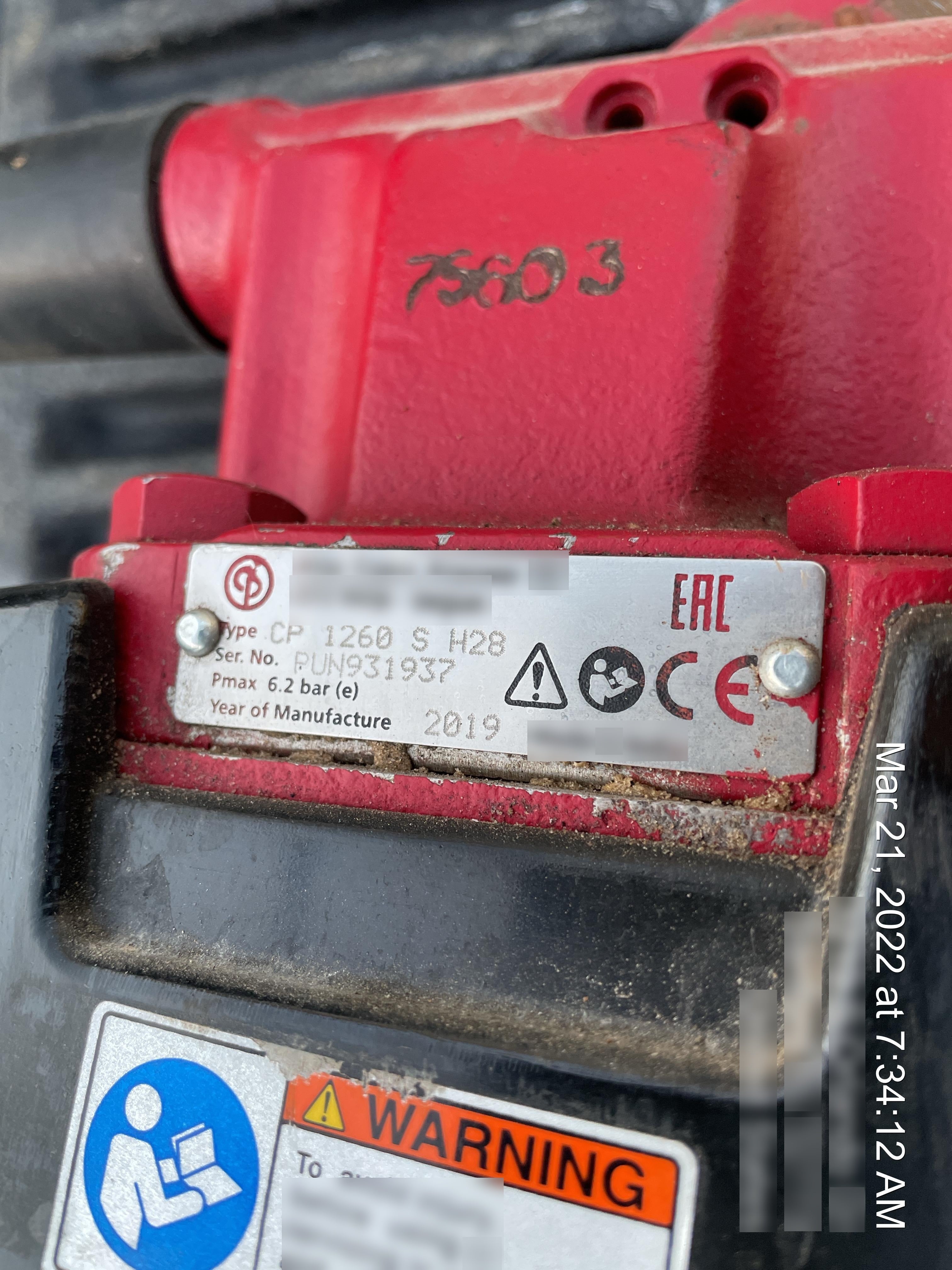 2020 CHICAGO PNEUMATIC CP 1260 S