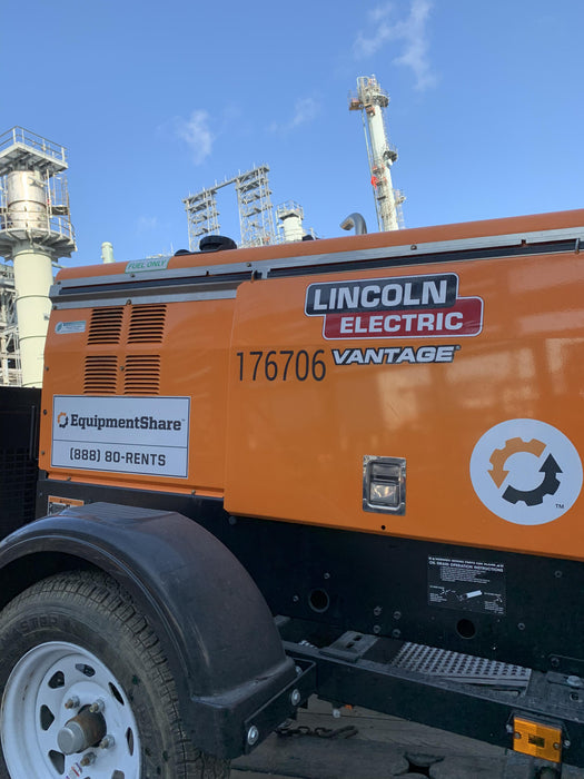 2021 Lincoln Electric Vantage 322 Vantage 322 Ready Pak 3 w/ Decals, ORANGE (includes trailer, cable rack, fender light kit) NO Telematics