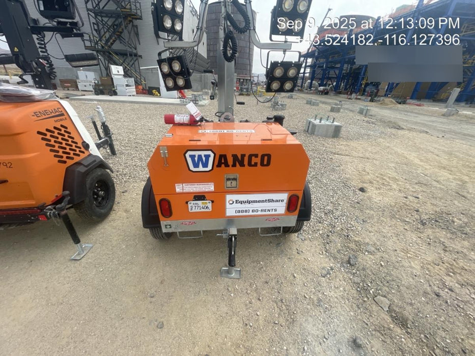 2024 Wanco WLTT-4MM4K Diesel, Deep Sea Controller, Shore Power Plug, Auto Start, (4) 350W LED Floodlights, 4kW Generator, 60 Gal Fuel Tank, 2" Ball, T3