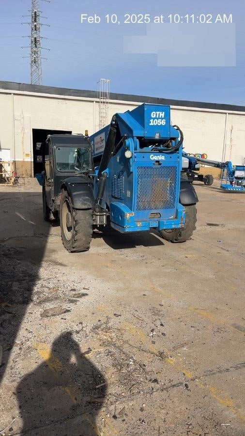 2019 Genie GTH-1056 Cab/Heat/AC, FF Tires, LED Work Lights, Beacon 60" QA Carriage, 60" Forks