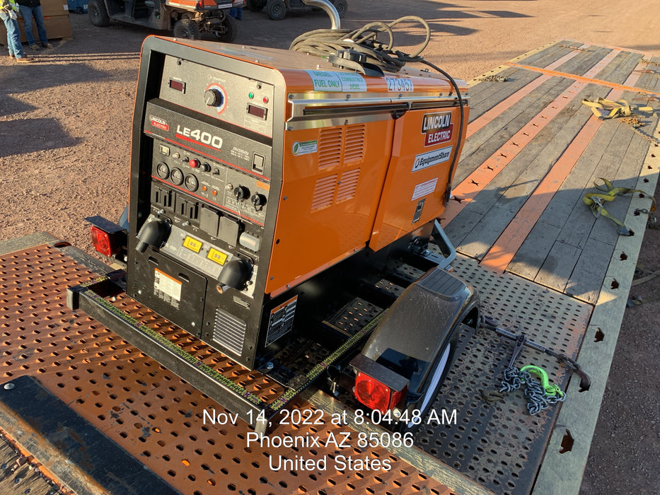 2022 Lincoln Electric LE400 Kubota V1505, Trlr, Cable Rack, Light Kit, ES Decals, T3