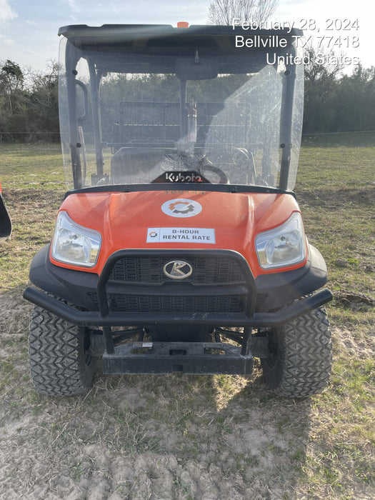2021 Kubota RTV-X1140W-H Plastic Canopy, Windshield Acrylic Clear, LED Strobe Light, Wire Harness Kit, Back up Alarm
