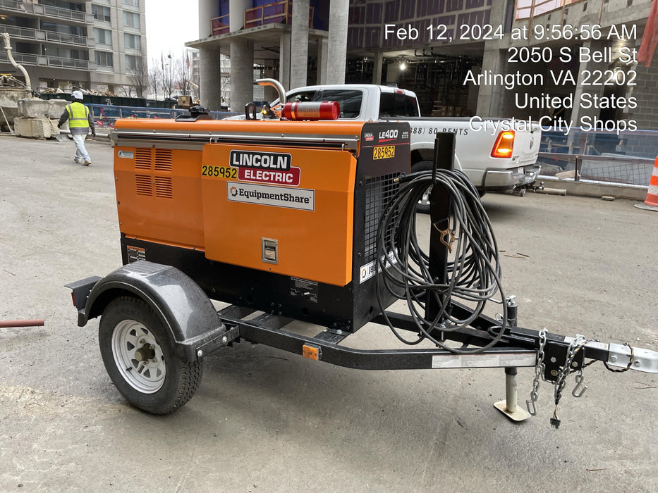 2022 Lincoln Electric LE400 Kubota V1505, Trlr, Cable Rack, Light Kit, ES Decals, T3