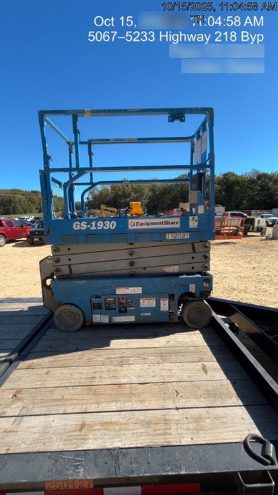 2020 Genie GS-1930 Solid Non Marking Tires, Beacon, Folding rails with half height swing gate