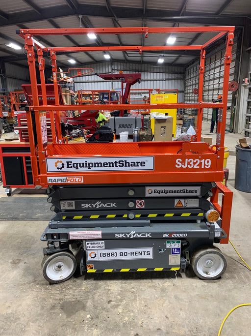 2021 Skyjack SJ3219 Hyd Drive, Sld NM Tires, DBcns, RFRails, EST