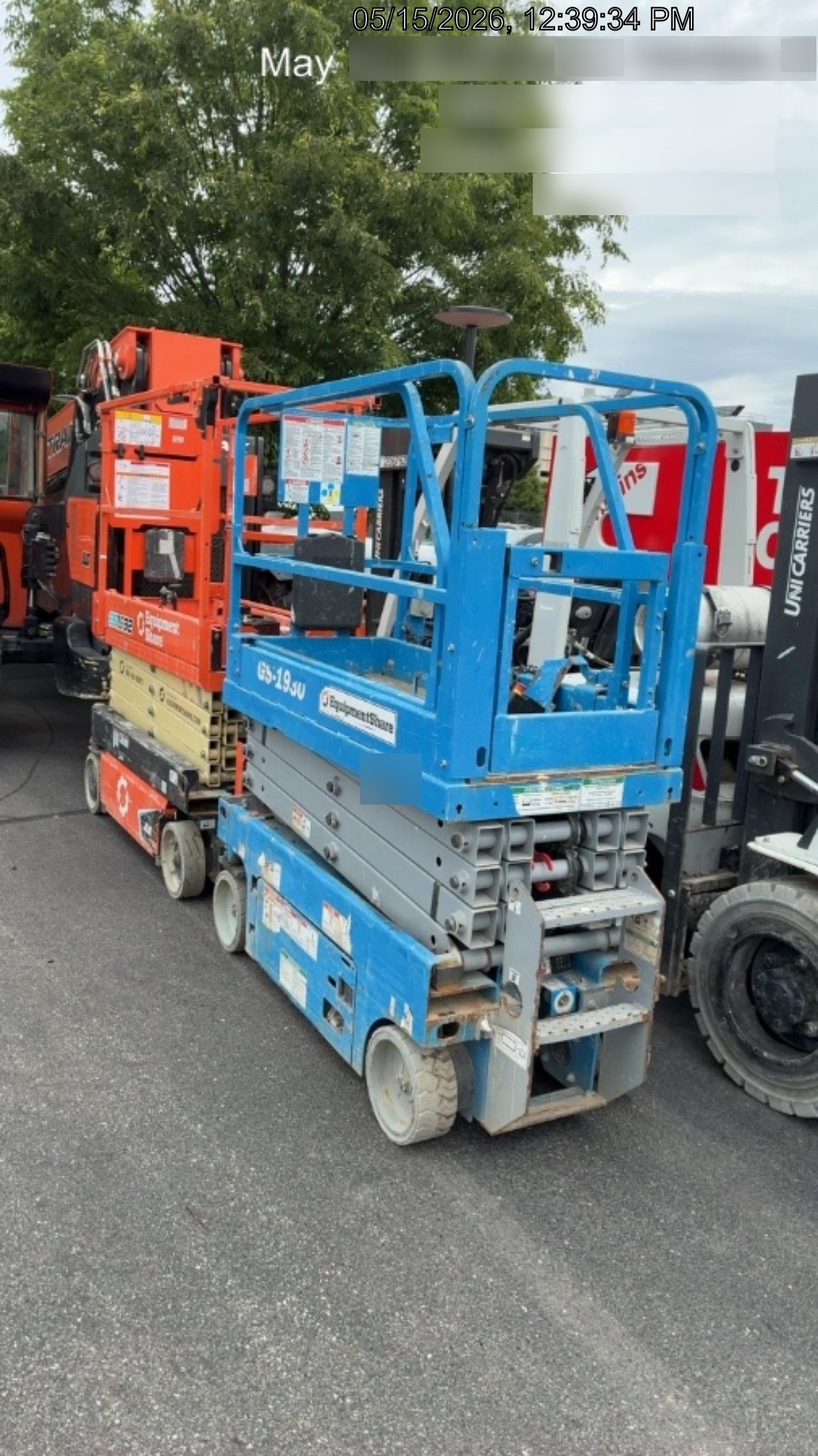 2020 Genie GS-1930 Solid Non Marking Tires, Beacon, Folding rails with half height swing gate