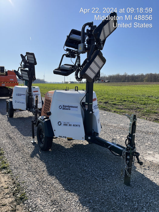 2024 Generac MLT2 Diesel, Flex Switch 120V Input, Powerzone Controller, 
(4) 320W LED Lights, 4kW Generator, 39.9 Gal Fuel Tank, 2" Ball, T3
