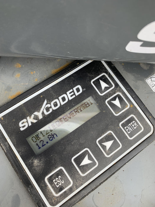 2020 Skyjack SJIII-3219 Solid NM Tires, Half height spring hinged entry gate, Dual Beacons, 800W Inverter