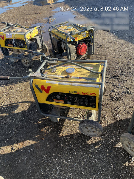 2020 Wacker Neuson GP6600A GP6600A GENERATOR,EPA, NON-CSA, WHEEL KIT