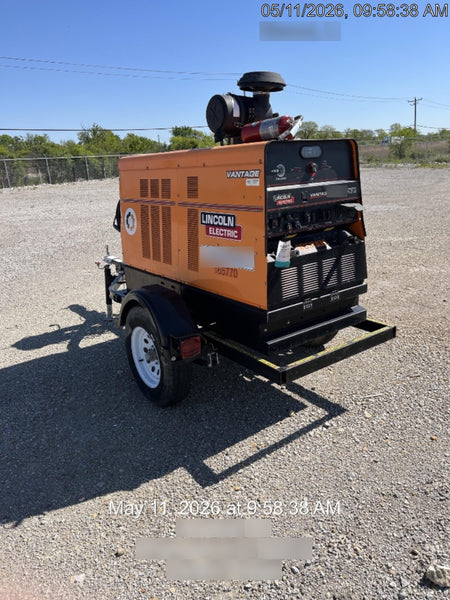 2021 Lincoln Electric Vantage 549X Ready Pak 3, ORANGE (includes trailer, cable rack, fender light kit)