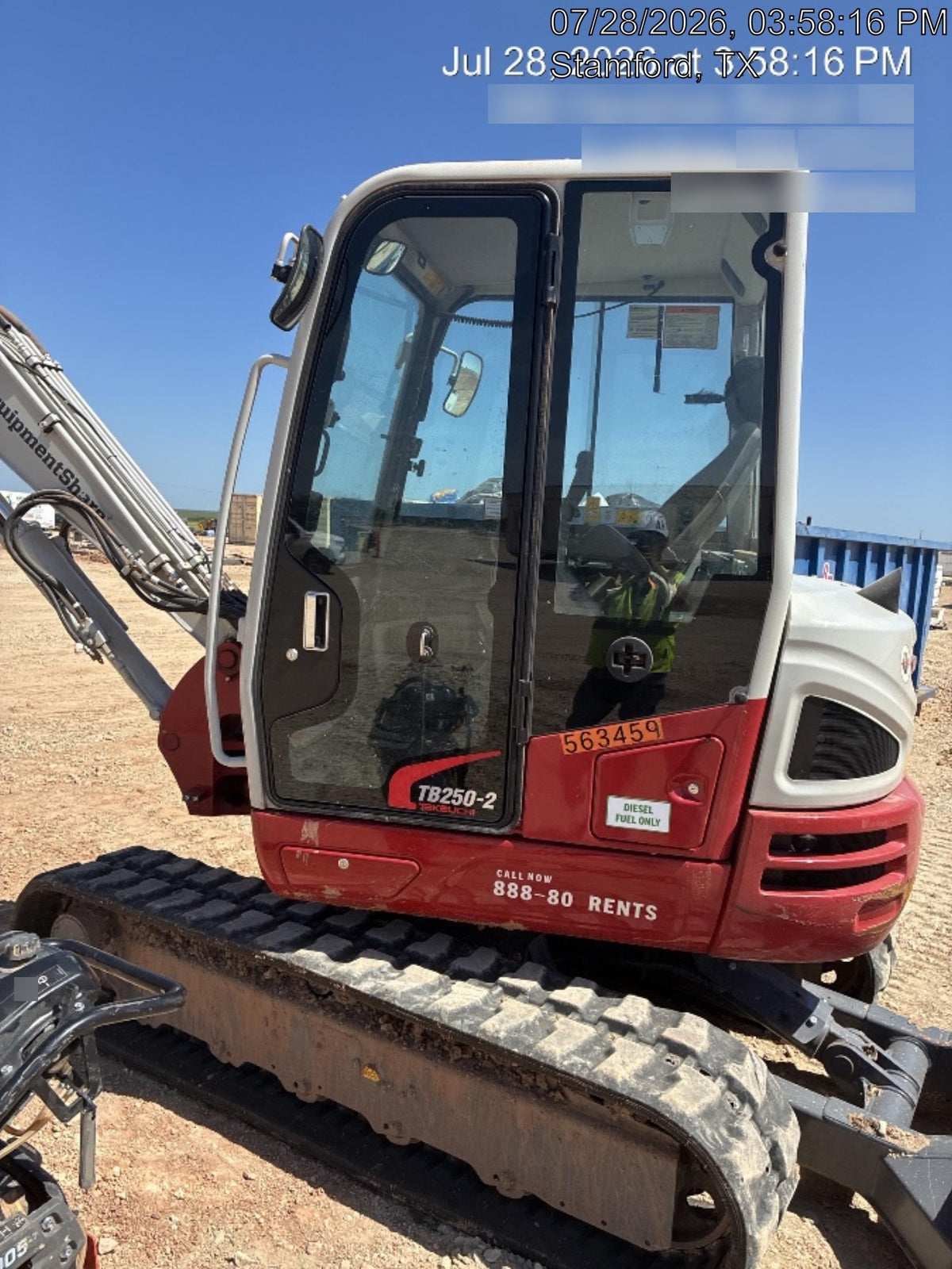 2025 TAKEUCHI TB250-2CR